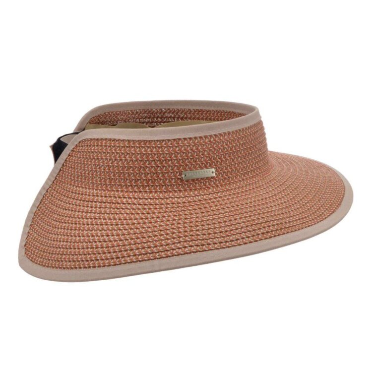 Letní dámský kšilt skládací červený - Seeberger