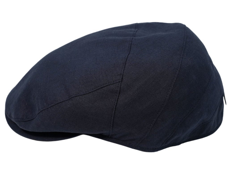 Pánská letní modrá lněná bekovka - Borsalino - Vincenzo