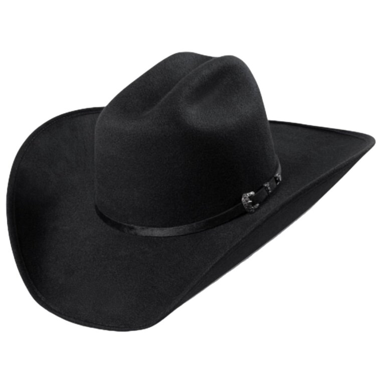 Westernový černý klobouk - Jasper