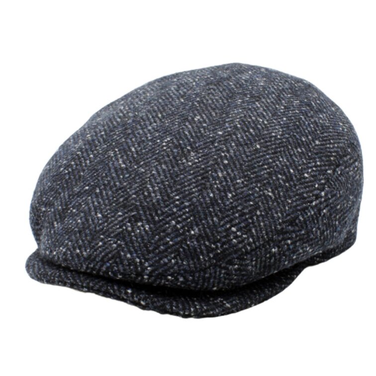 Pánská modrá zimní bekovka Fiebig s klapkami na uši