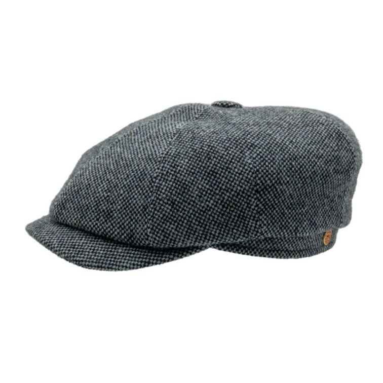 Pánská světle modrá zimní vlněná bekovka - Mayser Seven