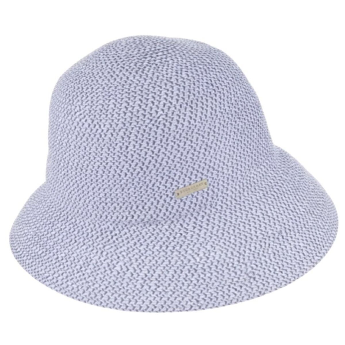 Letní dámský modrý nemačkavý klobouk - UV faktor 80 