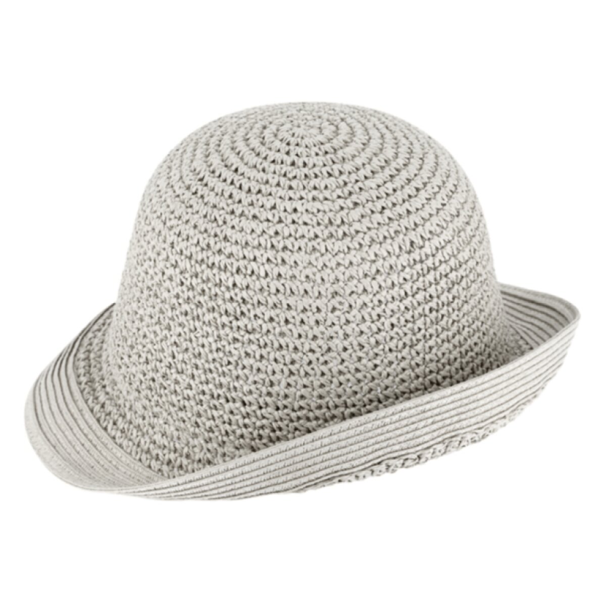 Dámský letní šedý klobouček Cloche od Fiebig