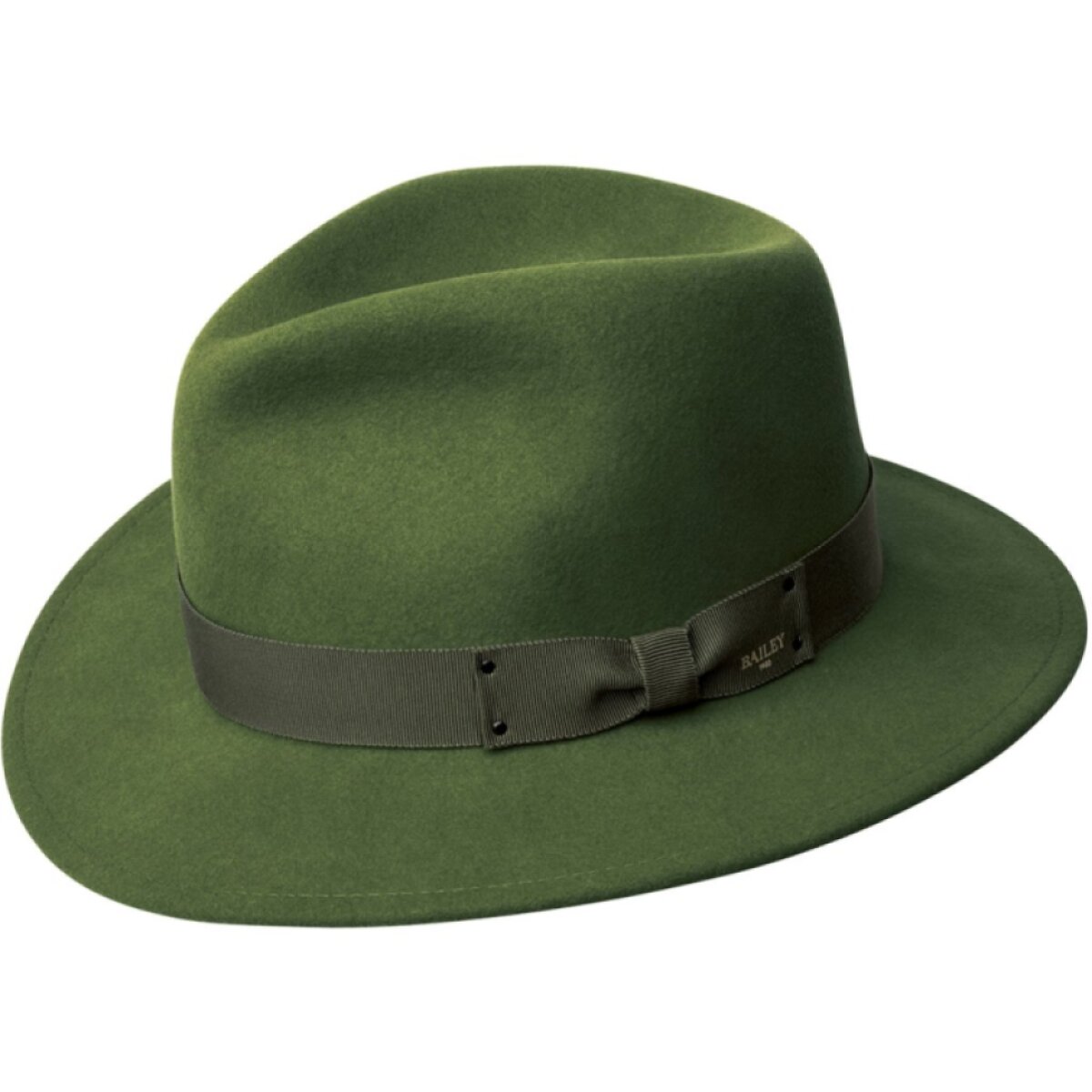 Cestovní zelený nemačkavý vlněný klobouk - Curtis LiteFelt®