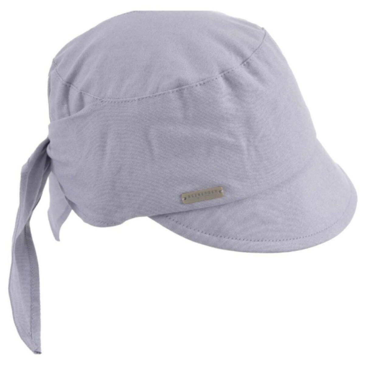 Dámská bavlněná šedá bekovka s šátkem vzadu