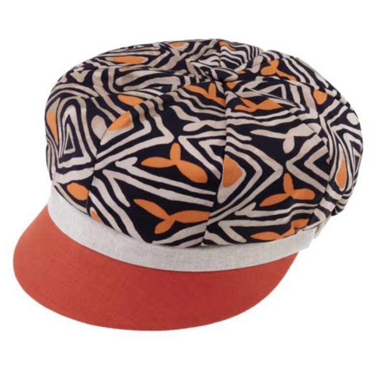 Dámská oranžová letní bekovka od Fiebig - len a bavlna