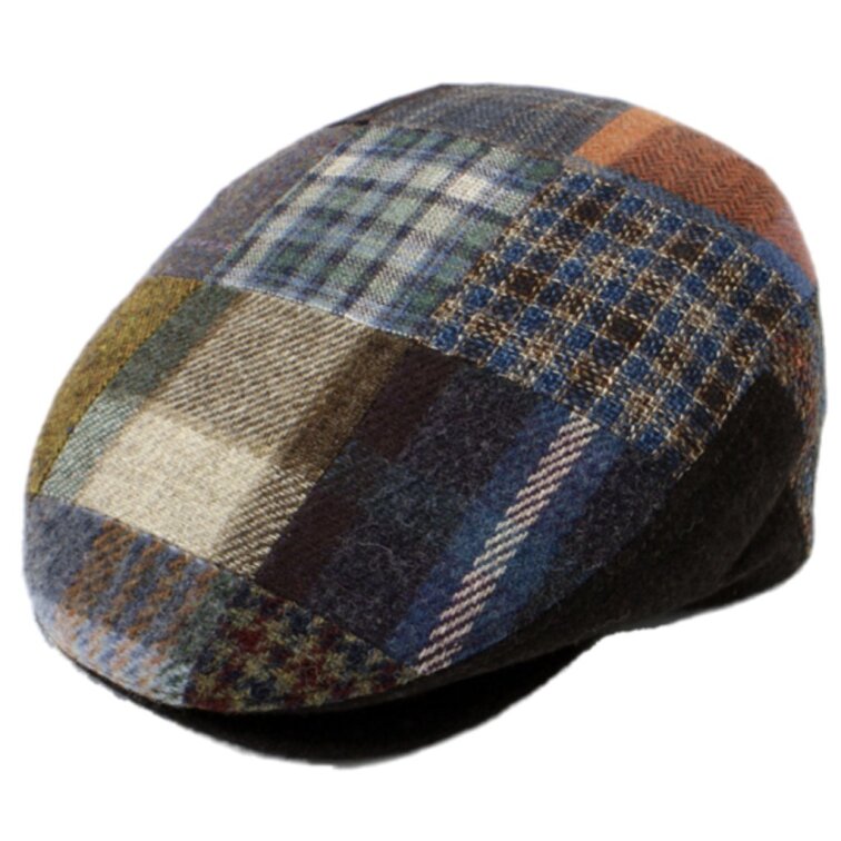 Pánská hnědá zimní bekovka - Patchwork