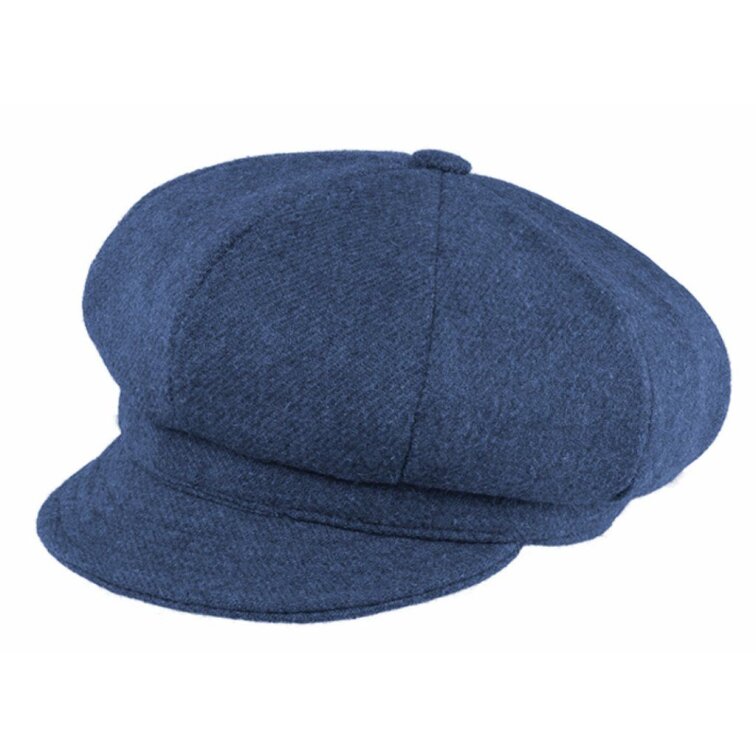 Dámská zimní bekovka modrá - Shetlandská vlna 