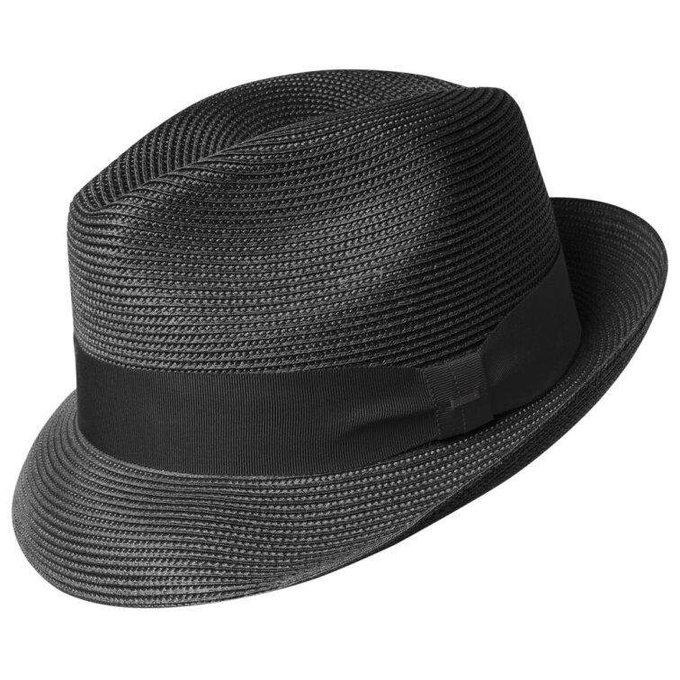 Letní klobouk fedora - Bailey Craig černý