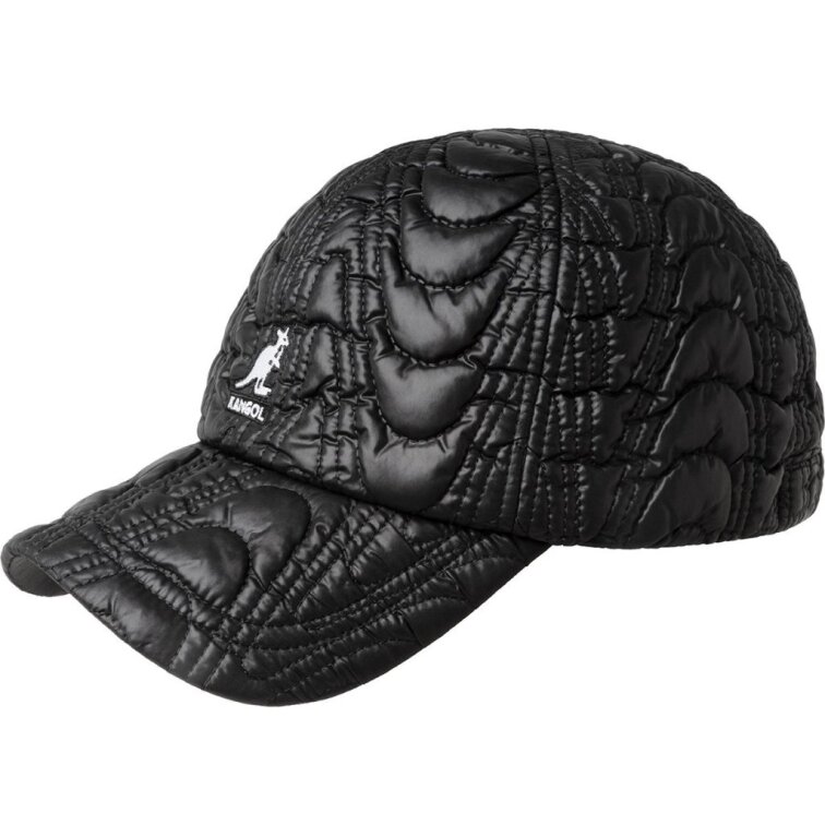 Prošitá černá kšiltovka - Kangol Fun Puff Baseball