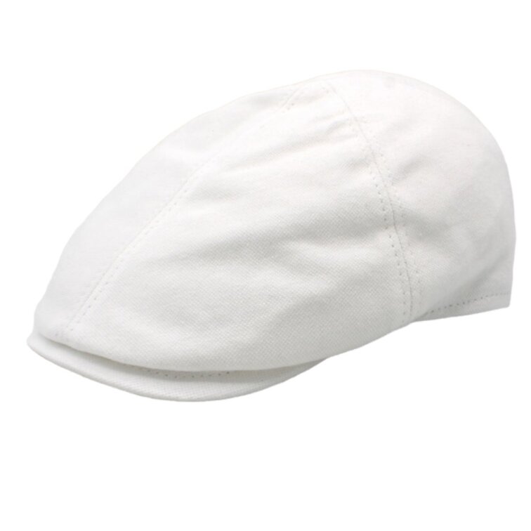 Pánská bílá letní bavlněná bekovka - Carlsbad Hat