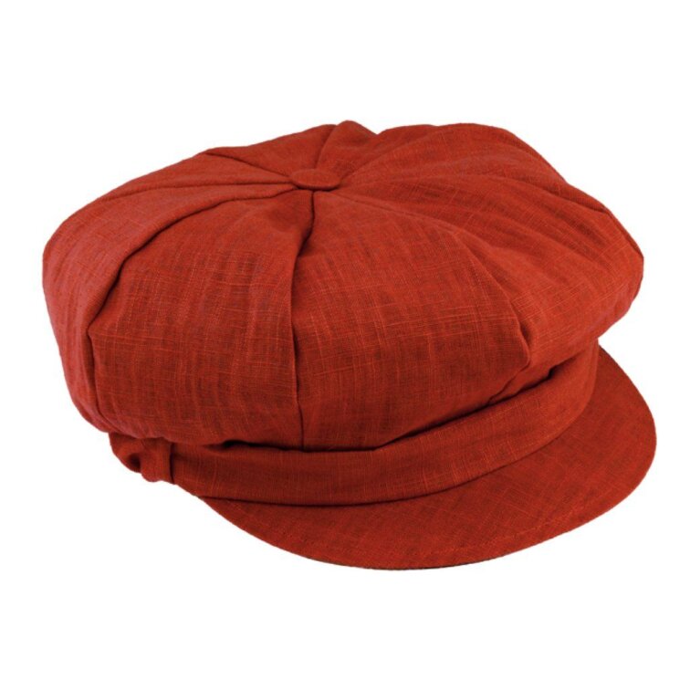 Dámská červená letní bekovka - 100% len