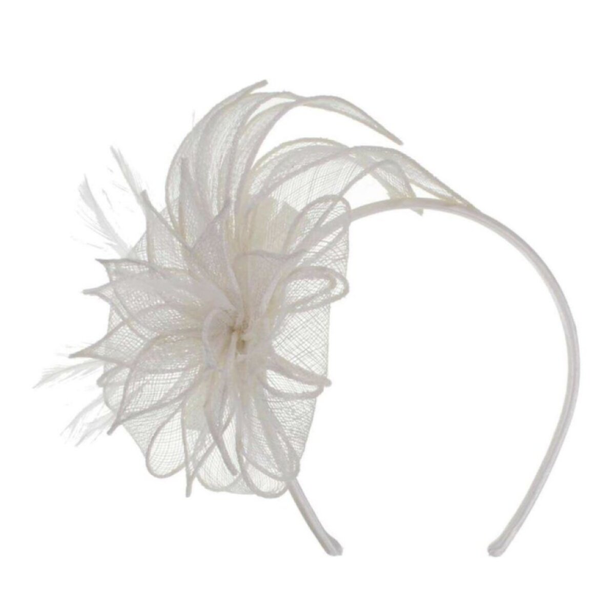 Fascinátor - bílý