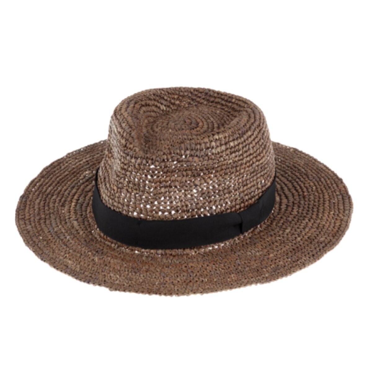 Fedora Raffia - slaměný hnědý klobouk - Bestseller