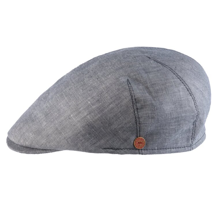 Pánská letní šedá lněná bekovka - Mayser - UV faktor 30 - Sidney