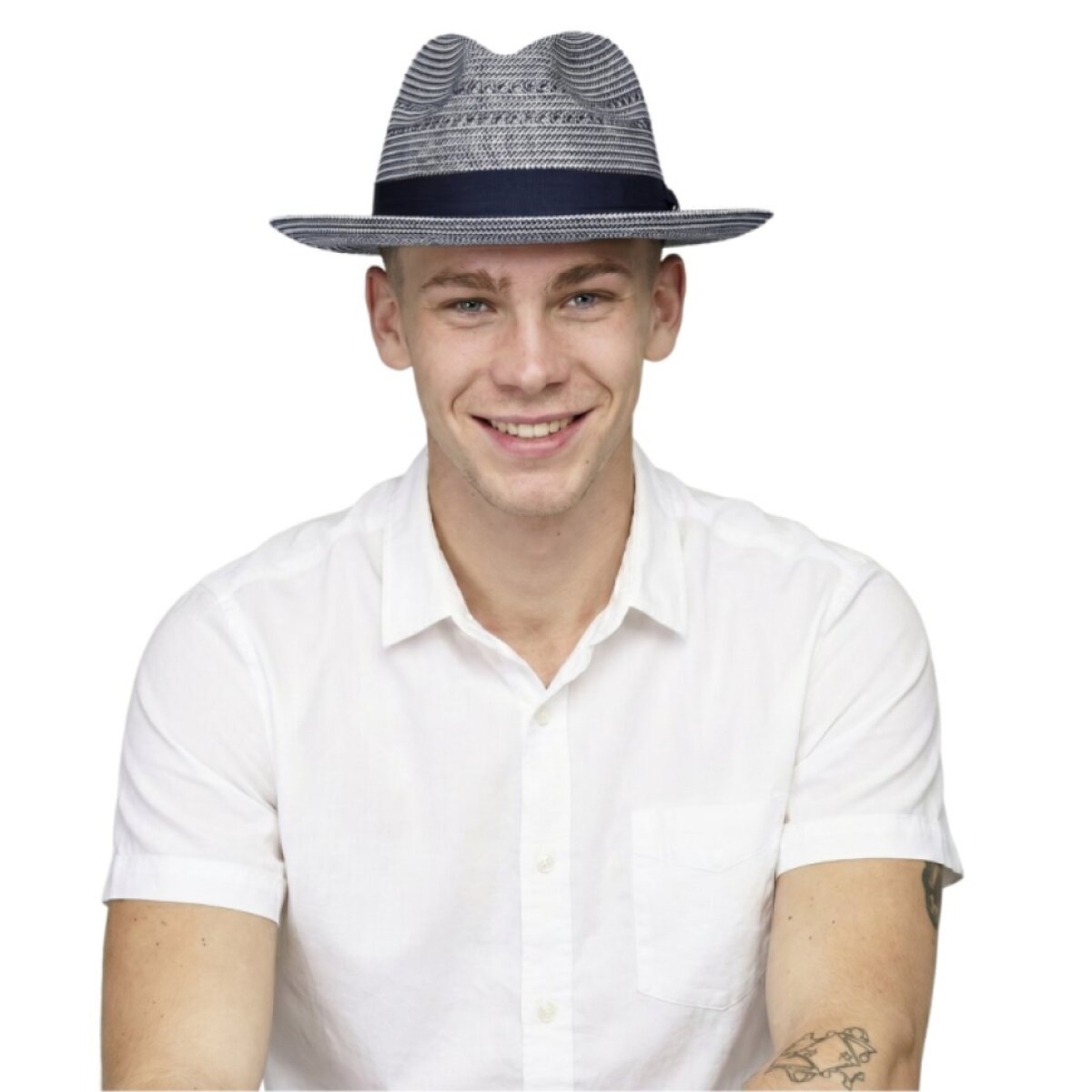 Letní fedora klobouk - Bailey Eli Avion