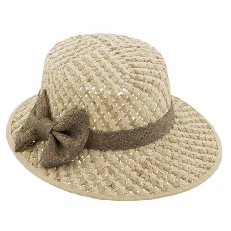 Dámský lehký letní klobouk s mašlí