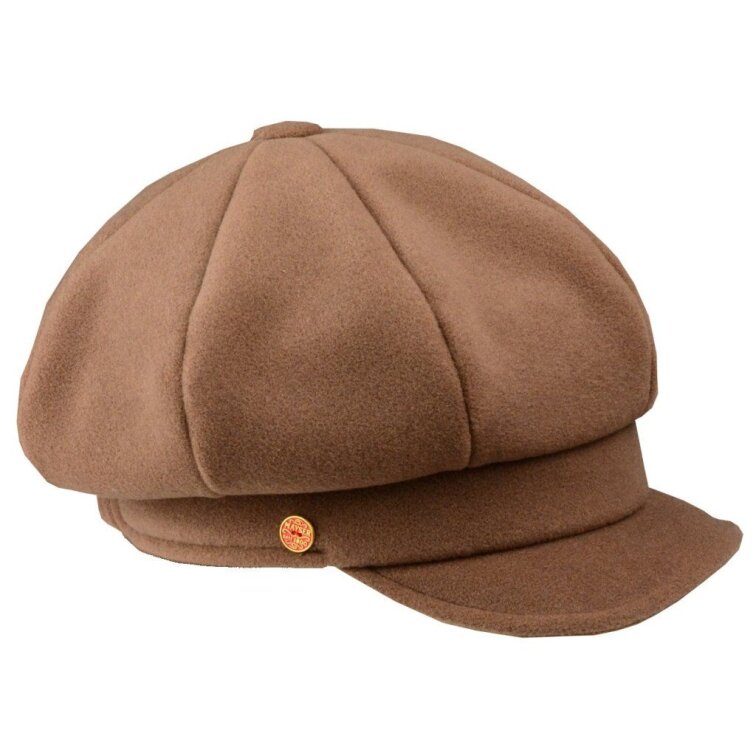 Dámská zimní tmavě béžová bekovka Mayser Camila s ušními klapkami 