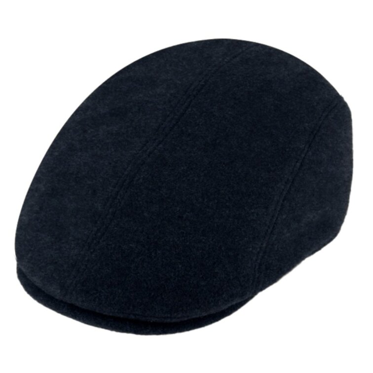 Pánská modrá vlněná zimní bekovka - ušní klapky (vlna a sympatex)