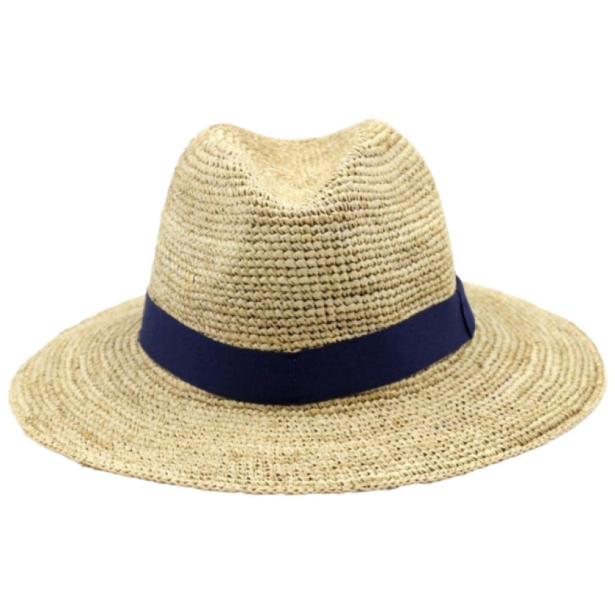 Letní slaměný klobouk s modrou stuhou - Marone Roma