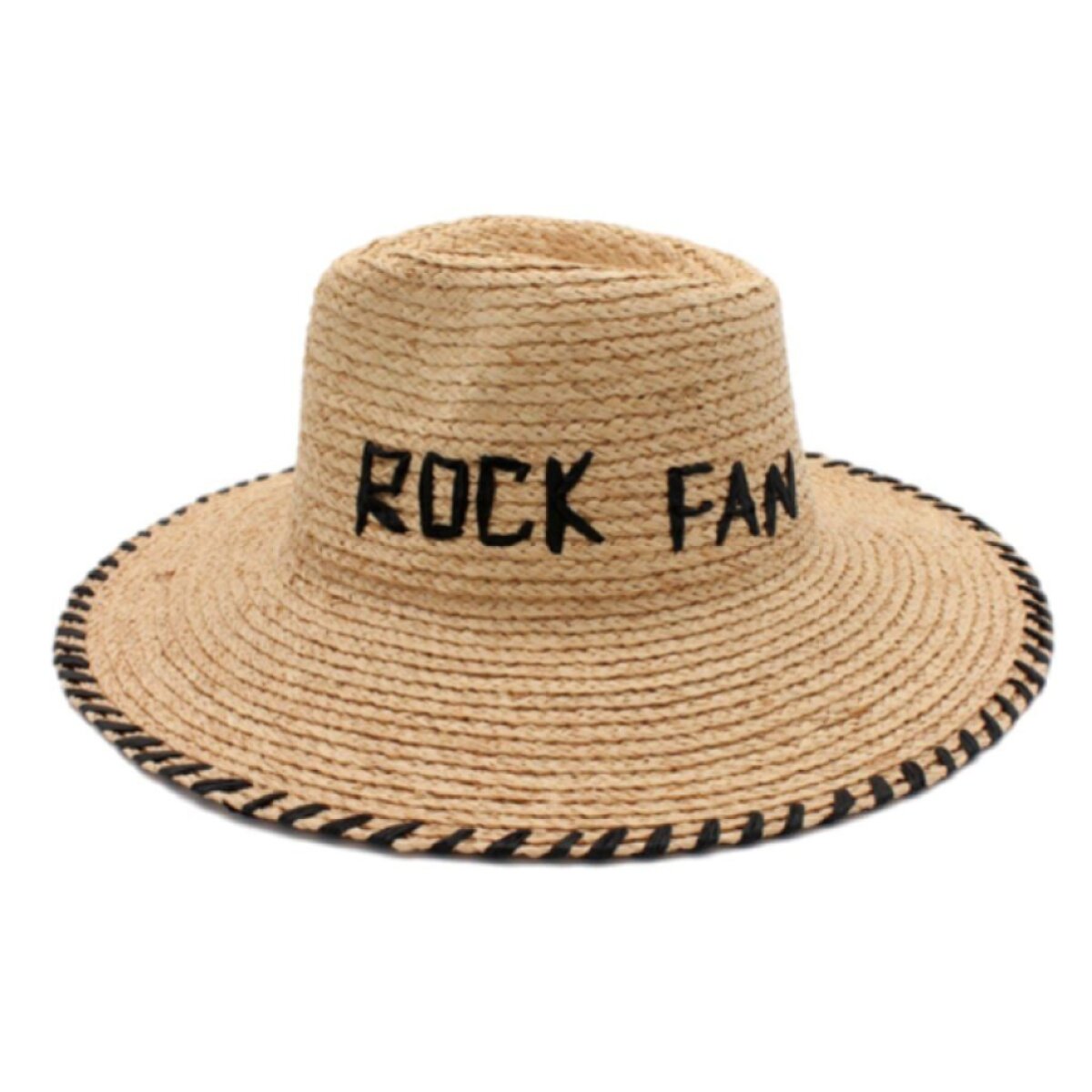 Dámský letní béžový Fedora klobouk - Rock Fan 
