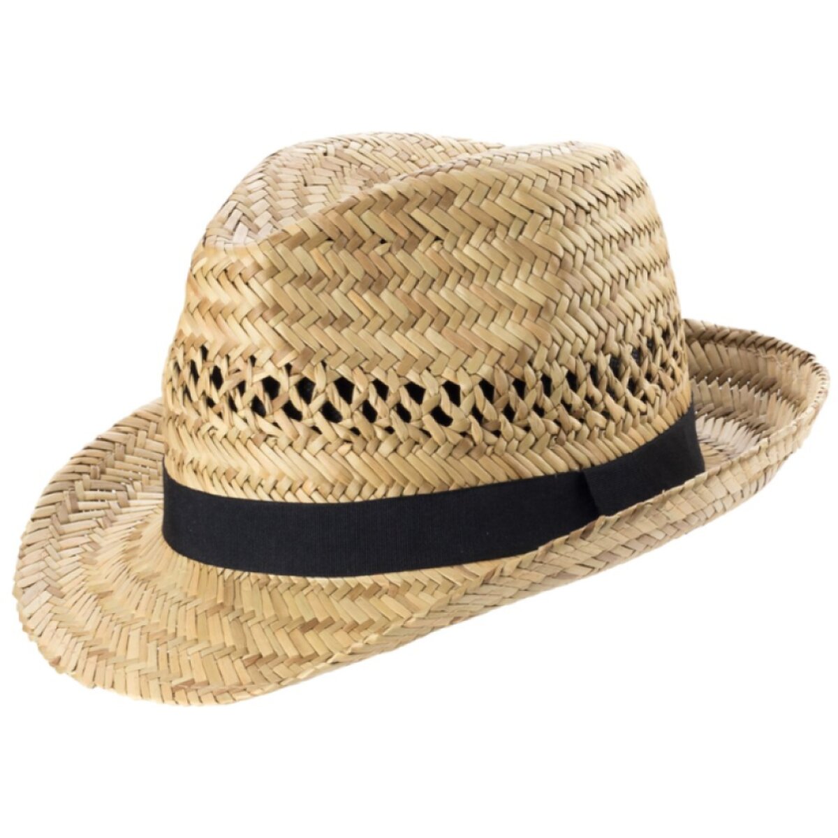 Slaměný letní trilby Scippis Havana – s černou stuhou