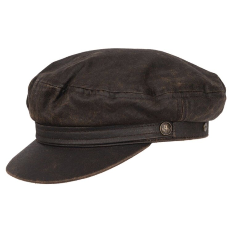 Námořnická čepice ve stylu fisherman s vintage vzhledem - washed cotton