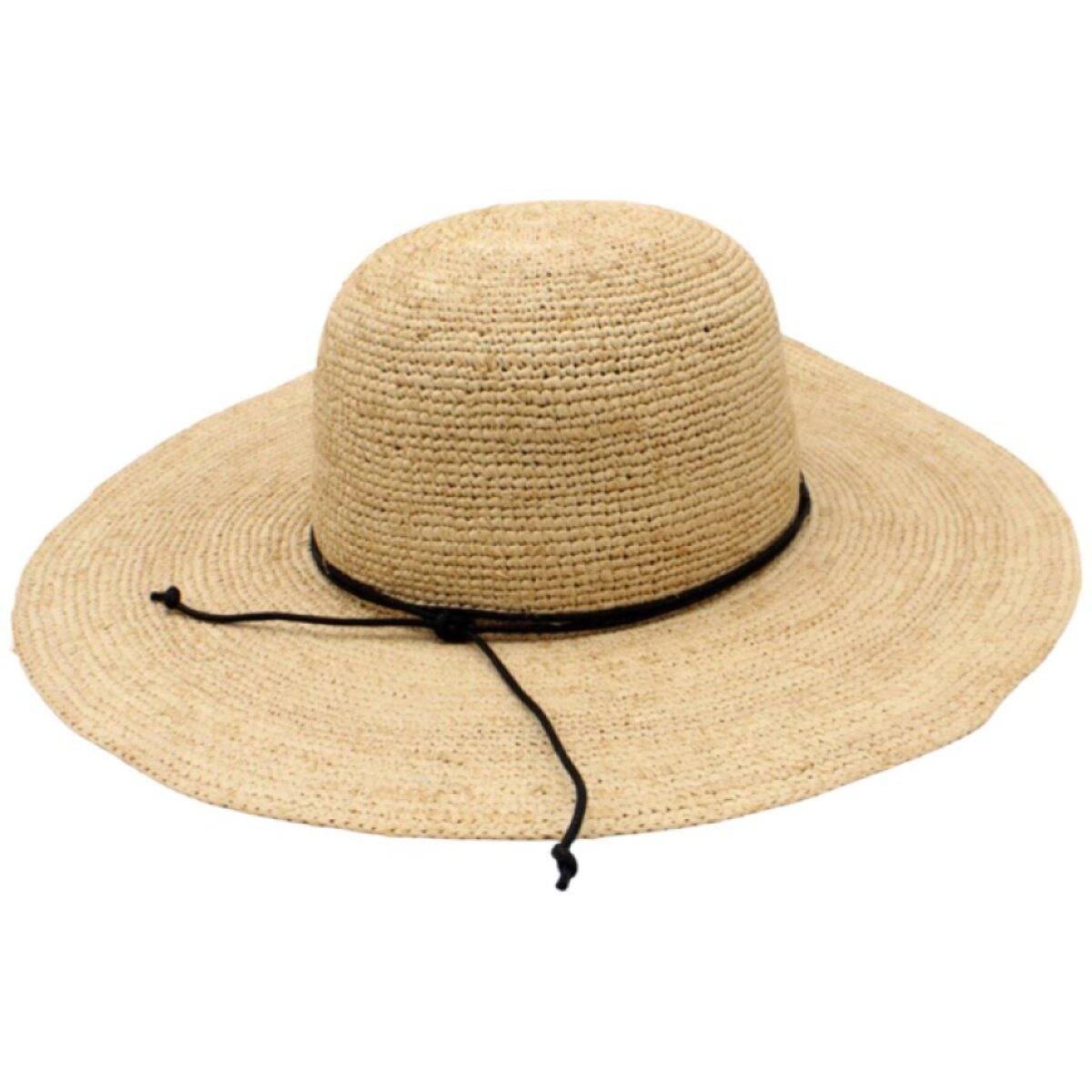 Dámský letní nemačkavý slaměný klobouk - Crochet Big Brim