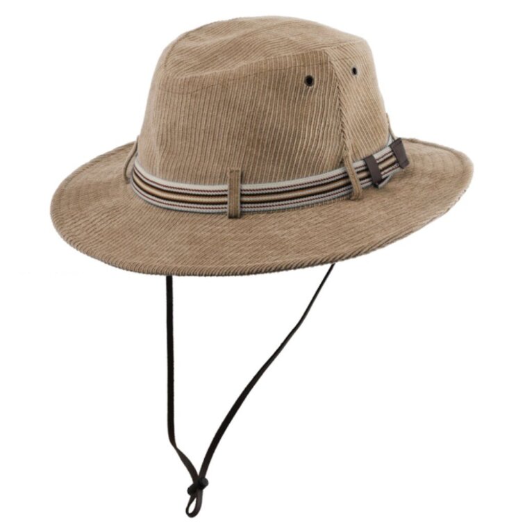 Béžový cestovní klobouk – lehký a sbalitelný