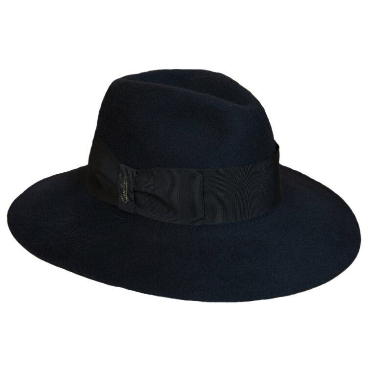 Dámský klobouk Borsalino Claudette – černý – 100% kašmír