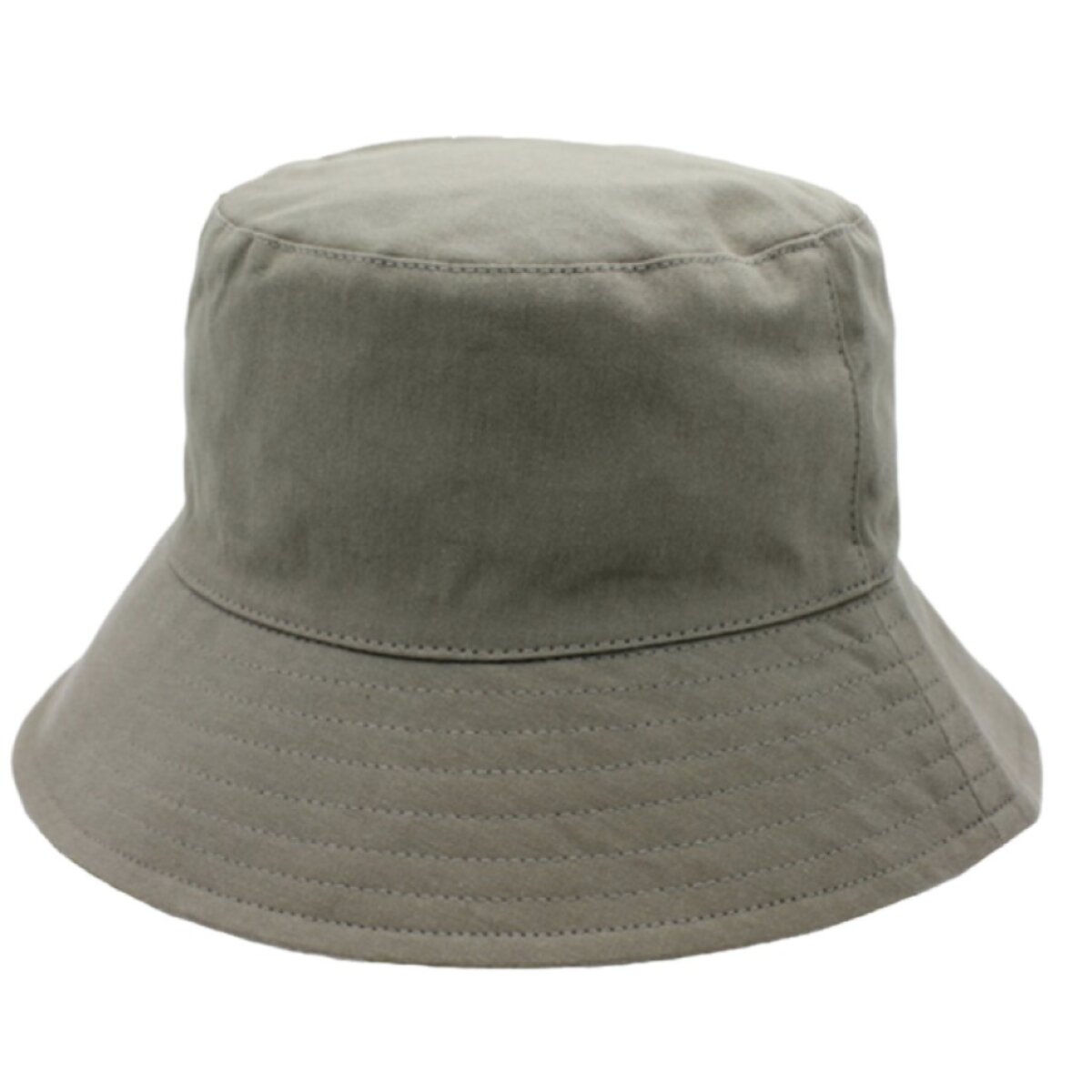 Oboustranný bucket hat taupe – bavlněný s květinovým vzorem