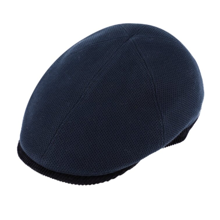 Pánská modrá 6-dílná bekovka s podšívkou - Fiebig Hats