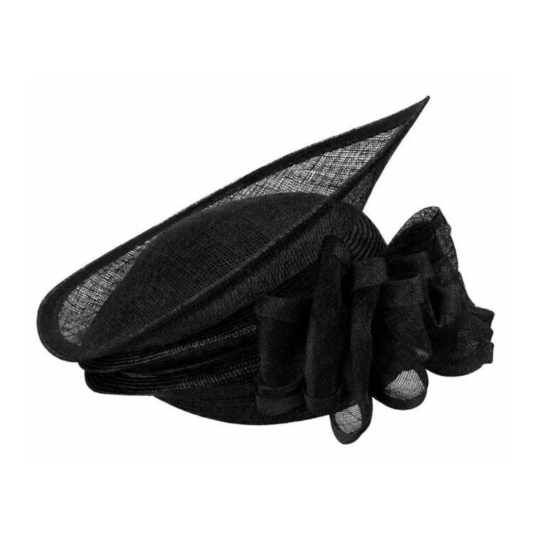 Černý sisalový fascinator Seeberger.