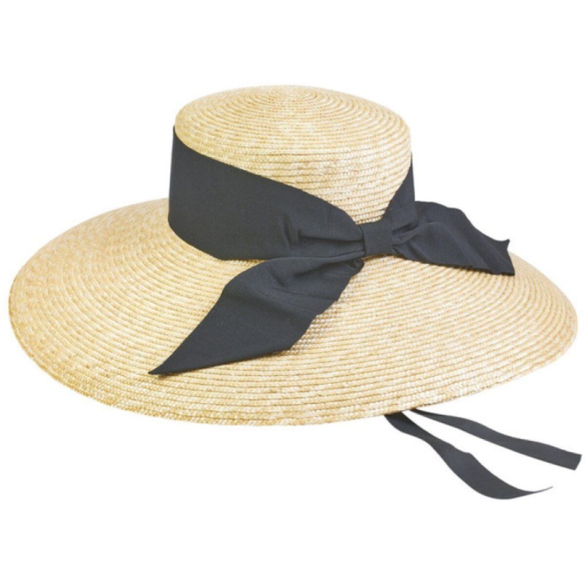 Dámský letní klobouk s černou stuhou od Petracci