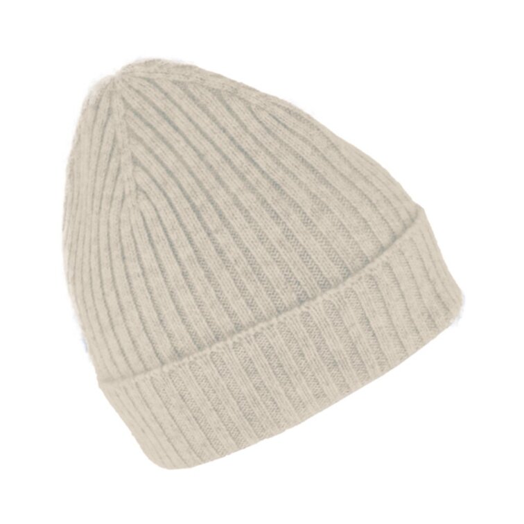 Kašmírová unisex čepice Natur od Fiebig