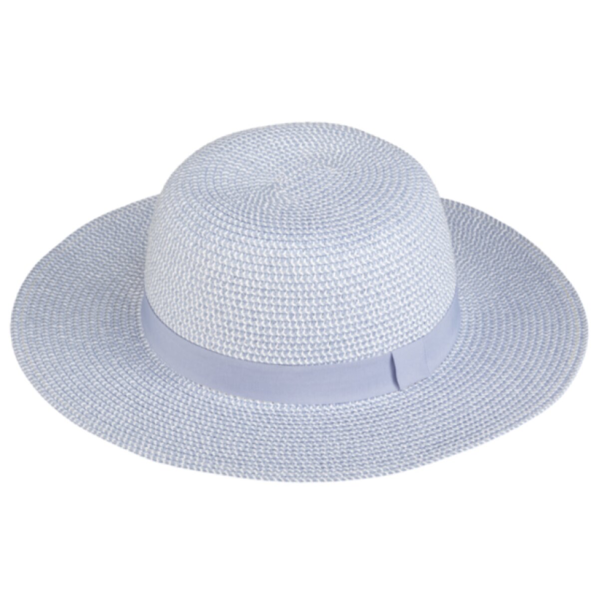 Klasický dámský slaměný klobouk Fiebig - Brim Hat Light Blue