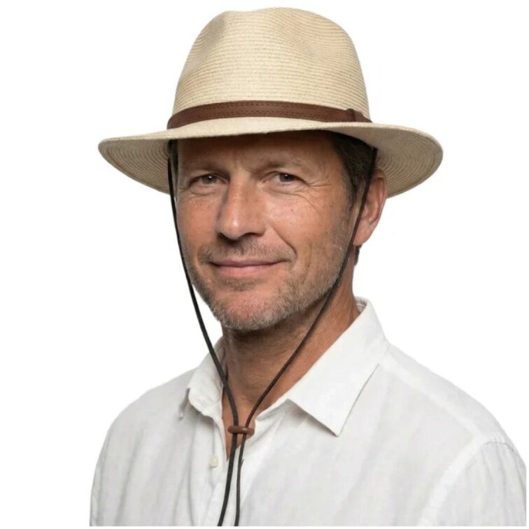 Letní nemačkavý klobouk s šňůrkou - Fiebig Natur