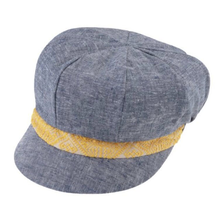 Dámská modrá letní bekovka - bavlna a len