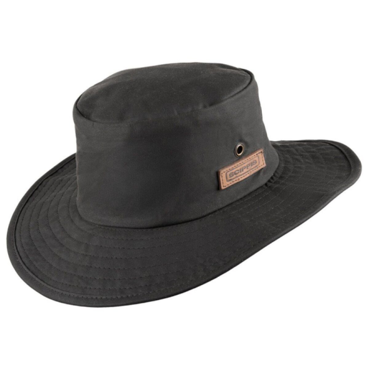 Outdoorový černý klobouk - OILSKIN JACK