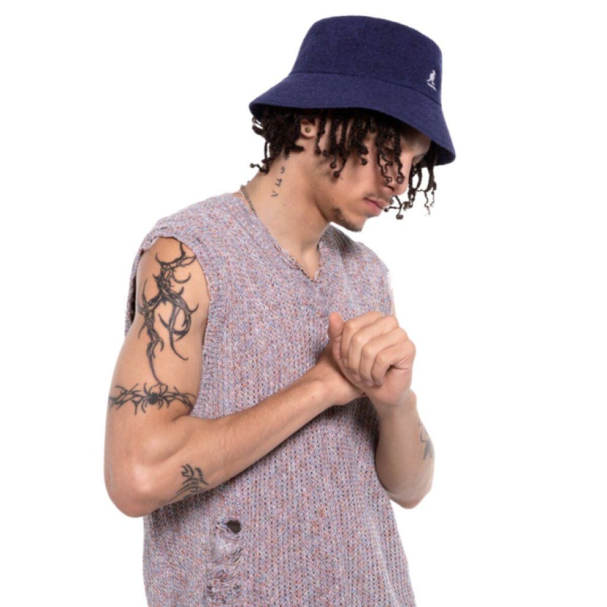 Modrý letní klobouk - Bucket hat Kangol Bermuda Navy