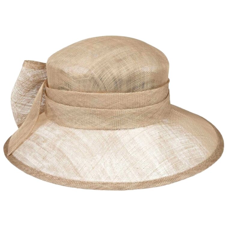 Elegantní béžový klobouk Loevenich s mašlí