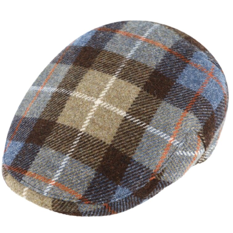 Kostkovaná hnědá vlněná bekovka od Fiebig