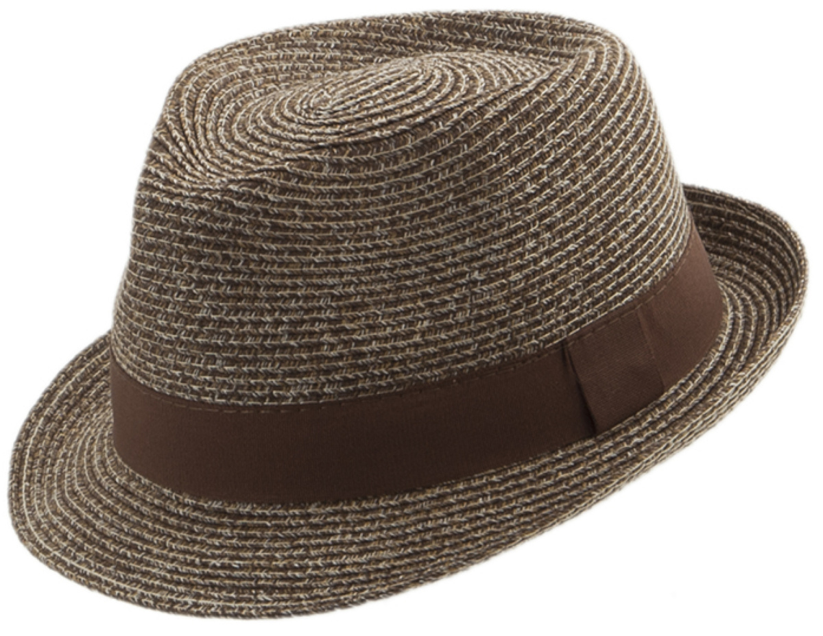 Pánský i dámský letní hnědý trilby Faustmann