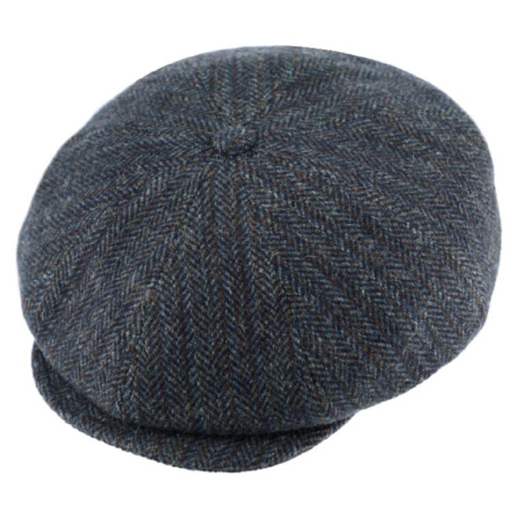 Extra objemná modrá bekovka Hatteras od Fiebig - Limitovaná kolekce od hlavního kloboučníka Carlsbad Hat