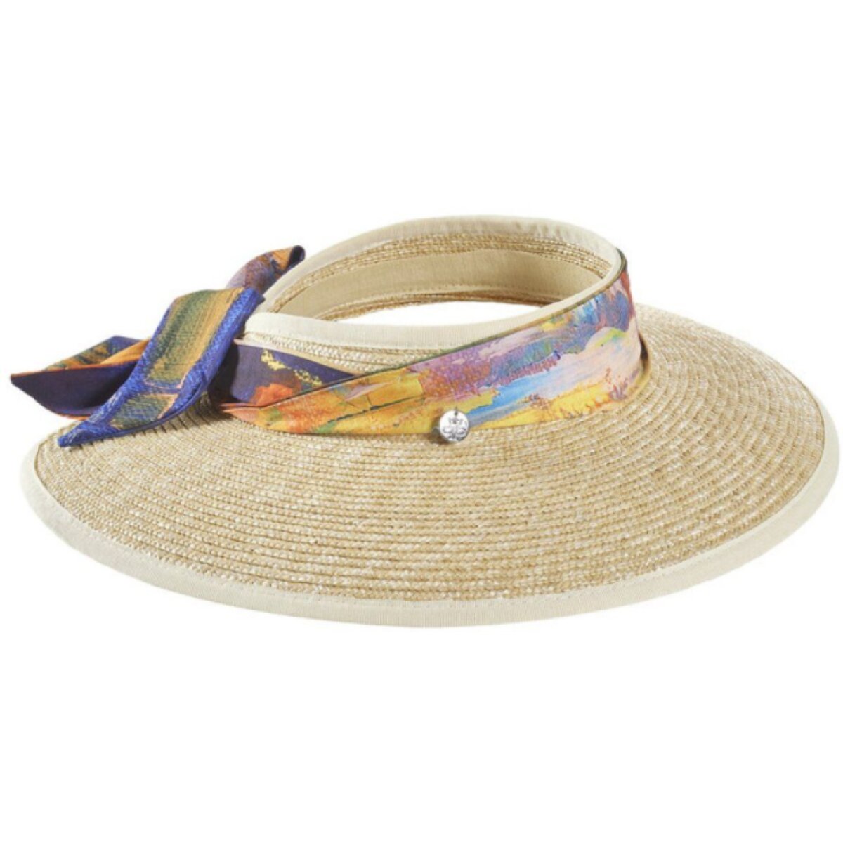 Dámský slaměný kšilt se stuhou od Petracci
