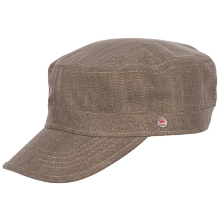 Army cap – béžová bavlněná fidelka