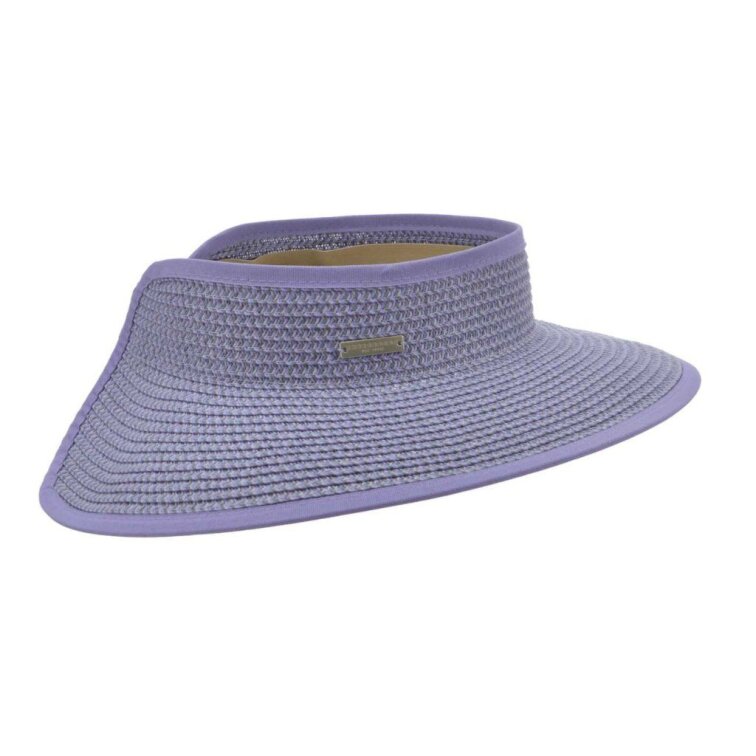 Letní dámský kšilt skládací fialový - Seeberger