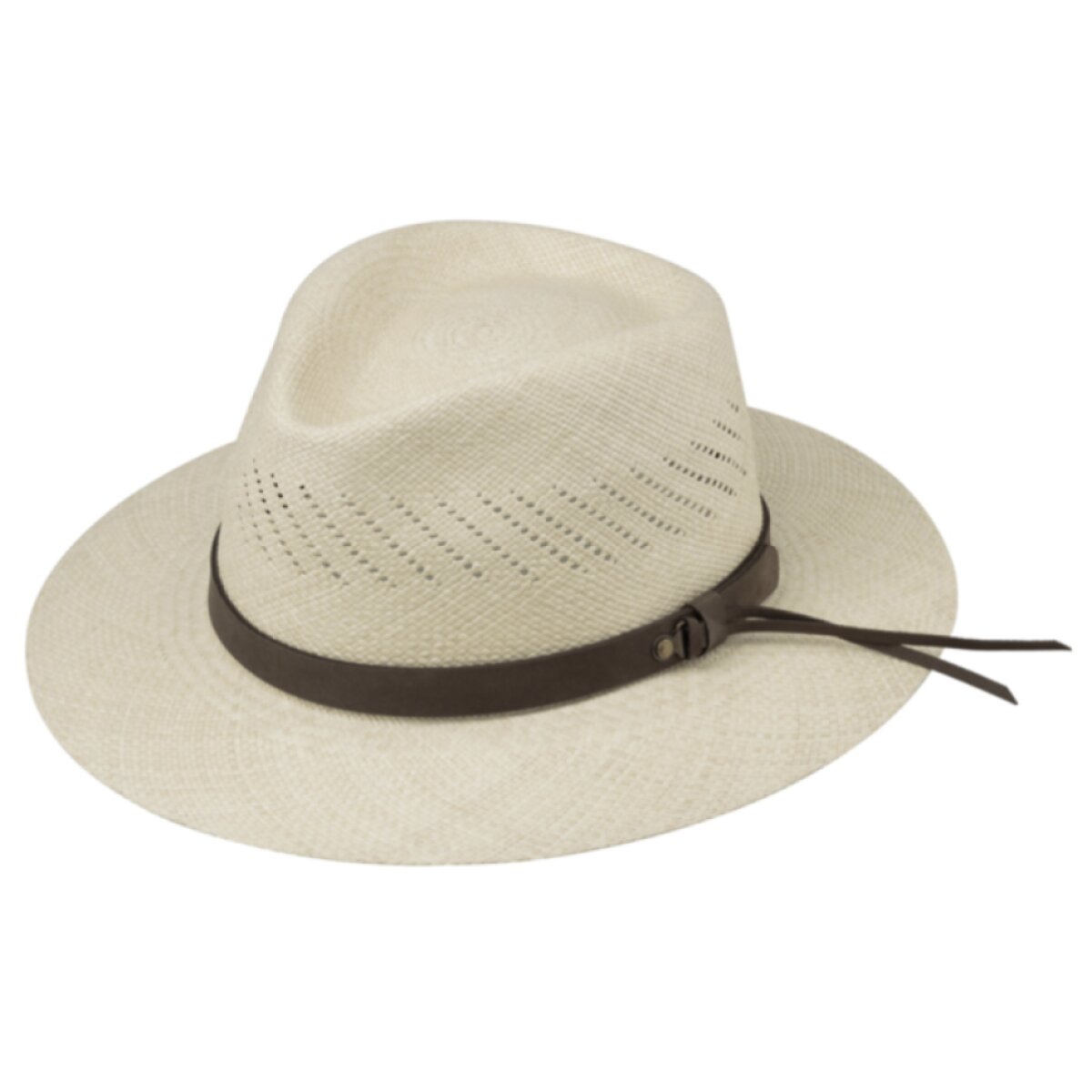 Letní panamský klobouk Fedora Natur - Ekvádorská panama
