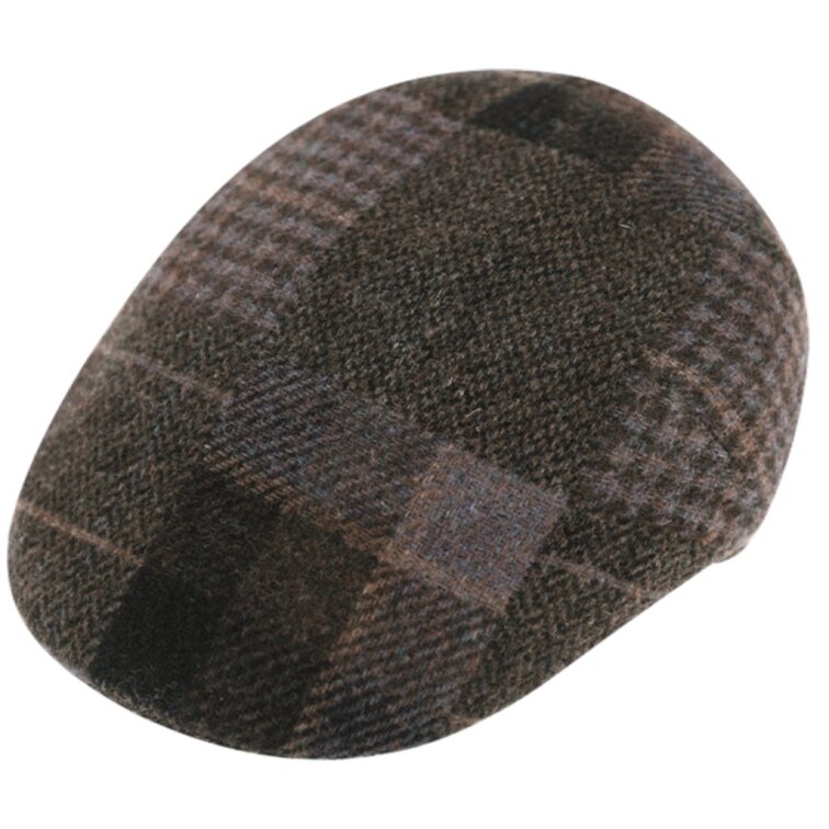 Zimní hnědá pánská bekovka od Fiebig - Limitovaná kolekce - Patchwork