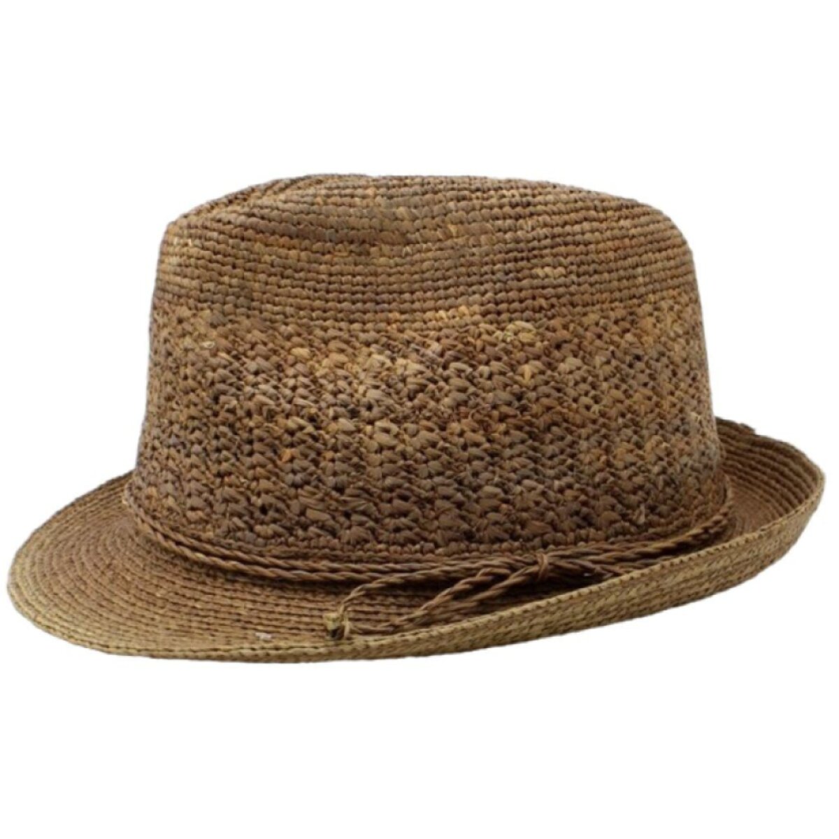 Dámský slaměný trilby klobouk - Trilby Raffia